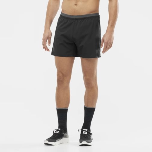 Black Salomon Cross 5'' Men's Shorts | IE LG3167